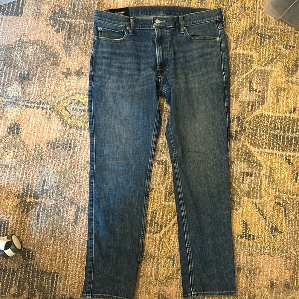 Abercrombie Skinny Stretch jeans 34 x 30 great rinse & fade
